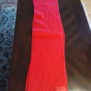 Victoria Secret Pink Red Ribbed Scarf